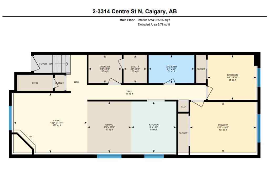 MLS® A2253478 - Unit #2 3314 Centre Street NE in Highland Park Calgary, Residential