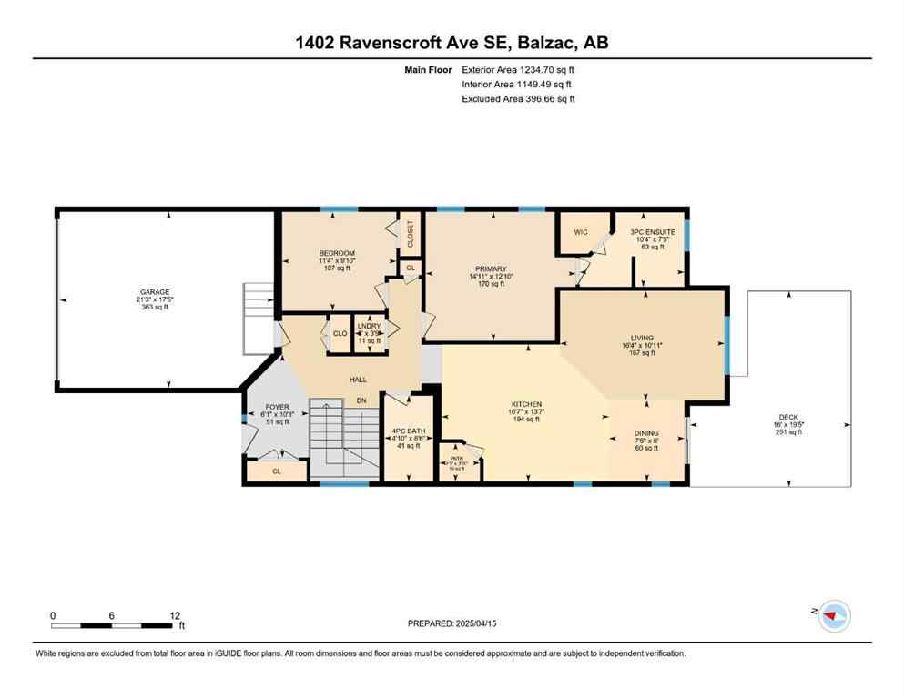 MLS® A2253501 - 1402 Ravenscroft Avenue SE in Ravenswood Airdrie, Residential
