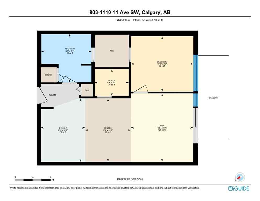 MLS® A2253504 - Unit #803 1110 11 Street SW in Beltline Calgary, Residential