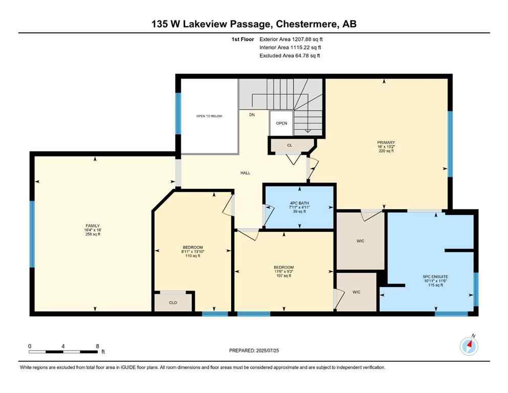 MLS® A2253515 - 135 West Lakeview Passage  in Lakeview Landing Chestermere, Residential