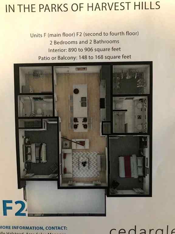 MLS® A2253560 - Unit #301 370 Harvest Hills Common NE in Harvest Hills Calgary, Residential