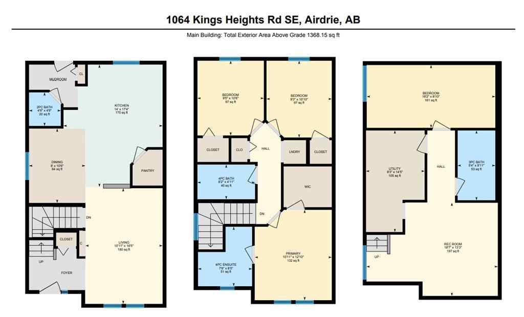 MLS® A2253732 - 1064 Kings Heights Road SE in Kings Heights Airdrie, Residential