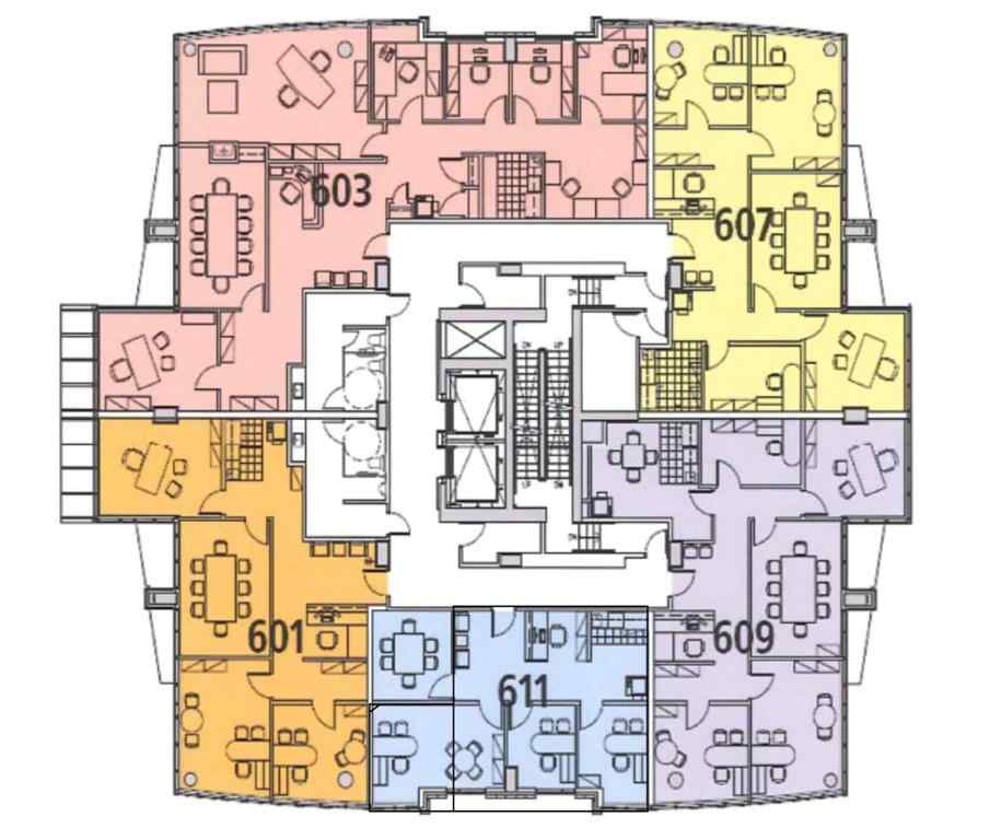 MLS® A2253795 - Unit #601, 611 888 4 Avenue SW in Downtown West End Calgary, Commercial