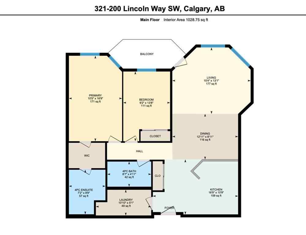MLS® A2253885 - Unit #321 200 Lincoln Way SW in Lincoln Park Calgary, Residential