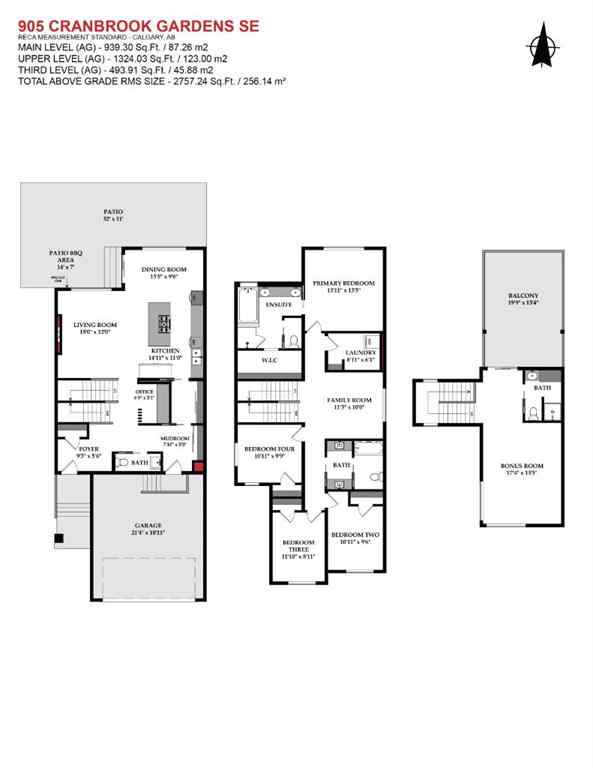 MLS® A2253893 - 905 Cranbrook Gardens SE in Cranston Calgary, Residential
