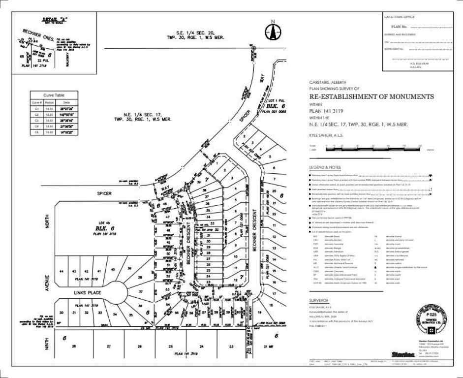 MLS® A2253900 - 826 BECKNER Crescent  in NONE Carstairs, Land