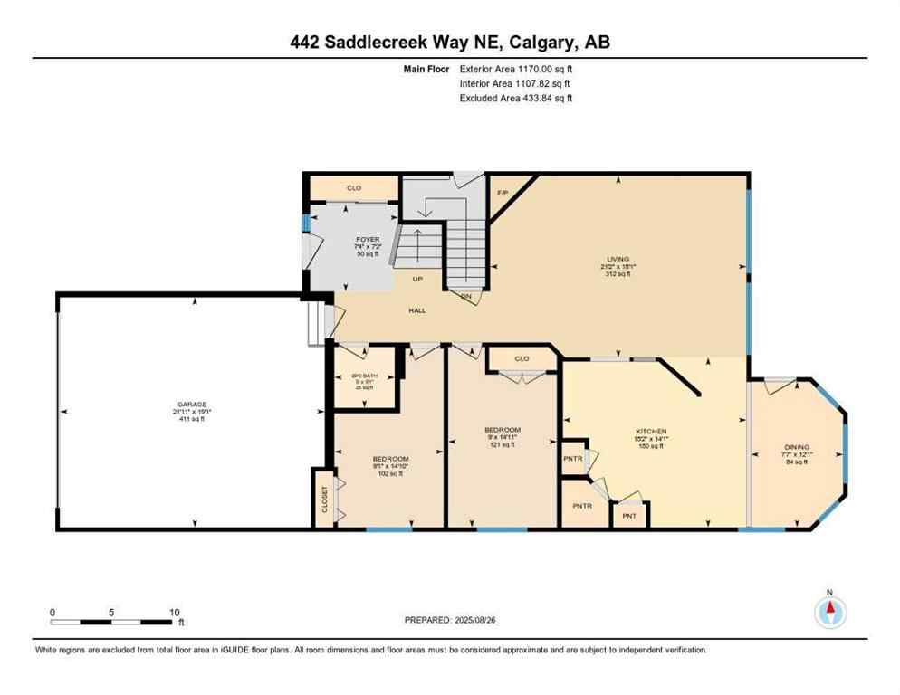 MLS® A2253905 - 442 Saddlecreek Way NE in Saddle Ridge Calgary, Residential