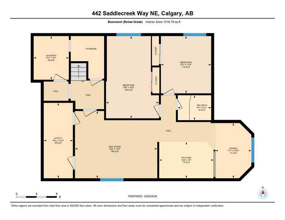 MLS® A2253905 - 442 Saddlecreek Way NE in Saddle Ridge Calgary, Residential