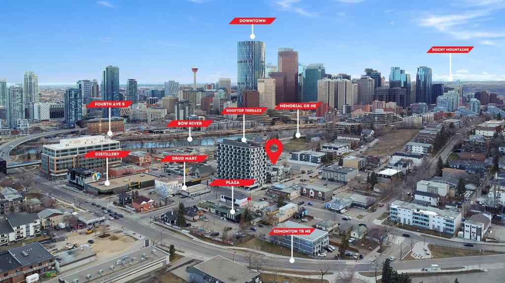 MLS® A2254032 - Unit #1313 123 4 Street NE in Crescent Heights Calgary, Residential