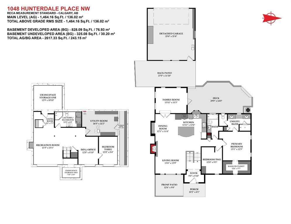 MLS® A2254112 - 1048 Hunterdale Place NW in Huntington Hills Calgary, Residential