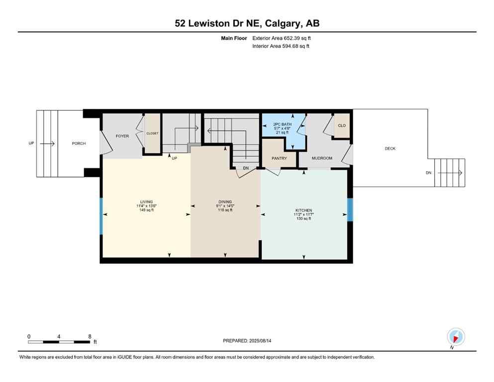 MLS® A2254390 - 52 Lewiston Drive NE in Lewisburg Calgary, Residential