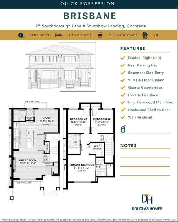 MLS® A2254461 - 25 Southborough Lane  in Southbow Landing Cochrane, Residential