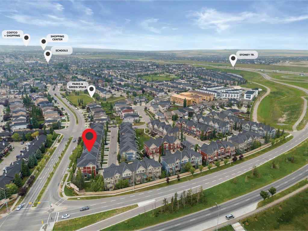 MLS® A2254509 - Unit #1212 125 Panatella Way NW in Panorama Hills Calgary, Residential
