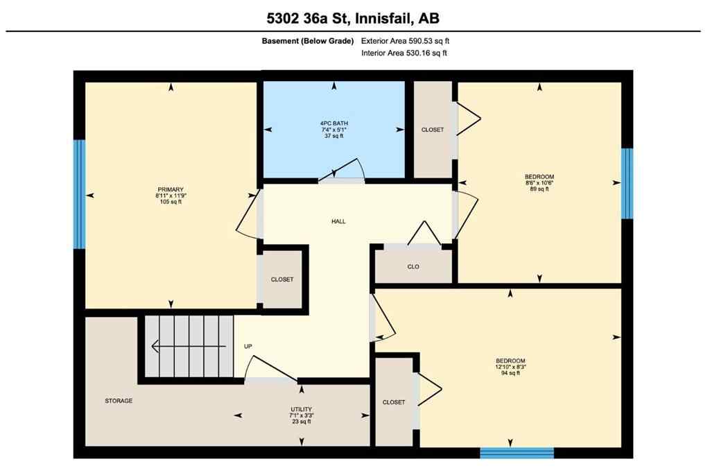 MLS® A2254536 - 5302 36A Street  in South Innisfail Innisfail, Residential