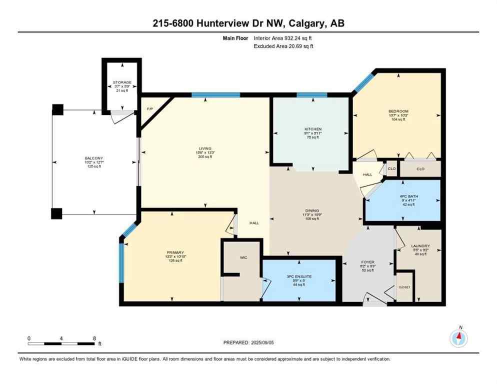 MLS® A2254564 - Unit #215 6800 Hunterview Drive NW in Huntington Hills Calgary, Residential