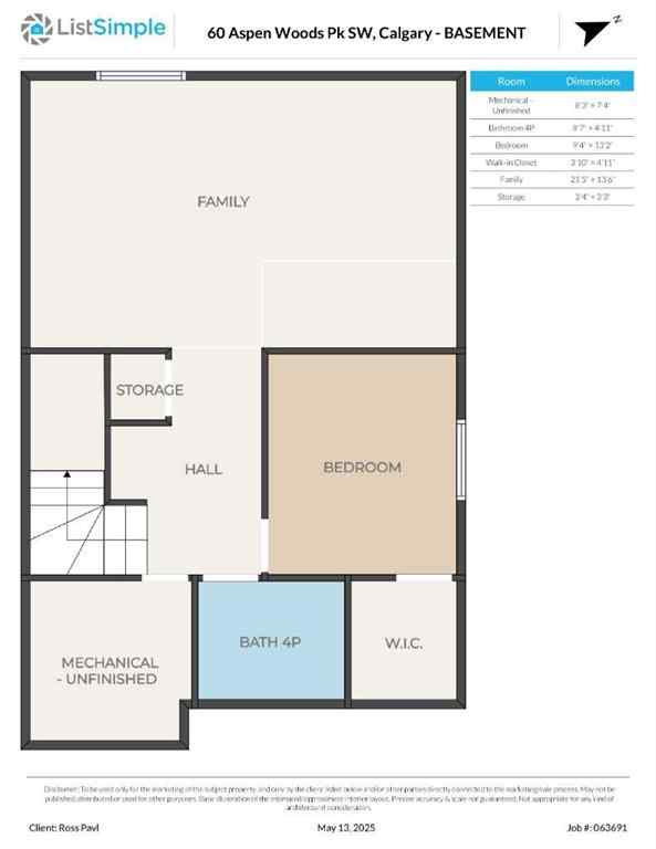MLS® A2254627 - 60 Aspen Woods Park SW in Aspen Woods Calgary, Residential