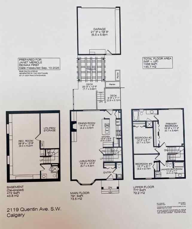 MLS® A2254630 - 2119 Quentin Avenue SW in Garrison Woods Calgary, Residential