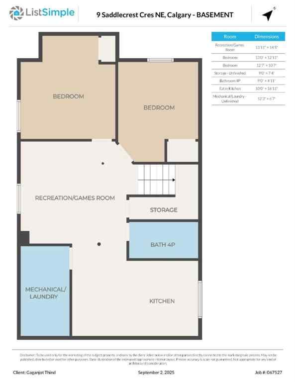 MLS® A2254772 - 9 Saddlecrest Crescent NE in Saddle Ridge Calgary, Residential