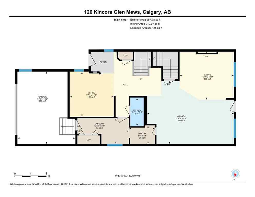 MLS® A2254871 - 126 Kincora Glen Mews NW in Kincora Calgary, Residential