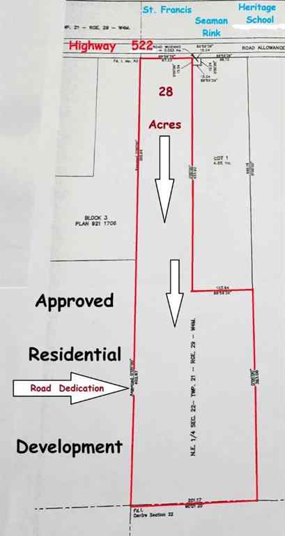 MLS® A2255282 - 28 Acres Highway 552 East   in NONE Rural Foothills County, Land
