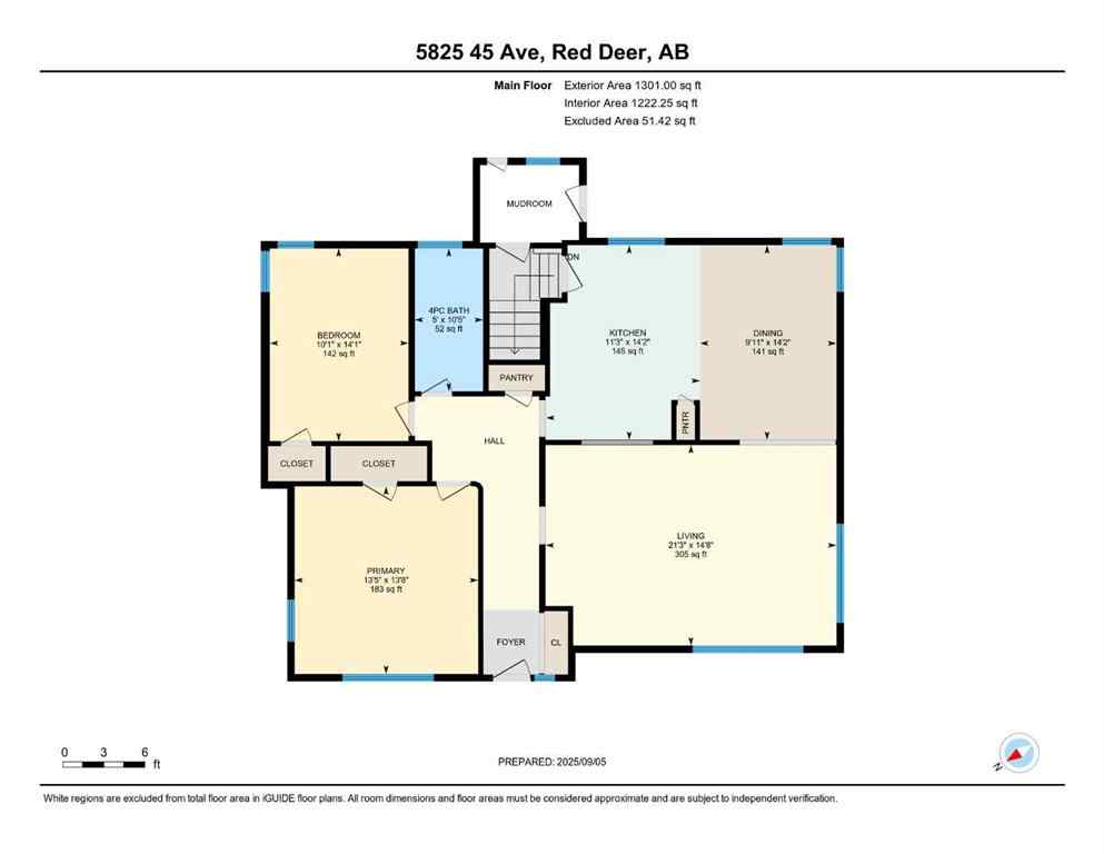MLS® A2255288 - 5825 45 Avenue  in Waskasoo Red Deer, Residential