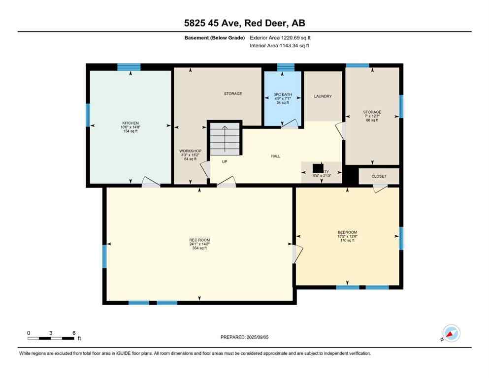 MLS® A2255288 - 5825 45 Avenue  in Waskasoo Red Deer, Residential
