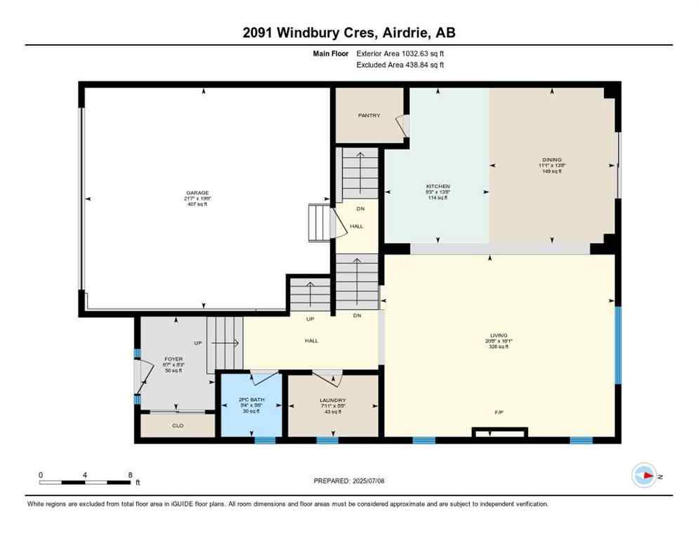 MLS® A2255404 - 2091 Windbury Crescent SW in South Windsong Airdrie, Residential