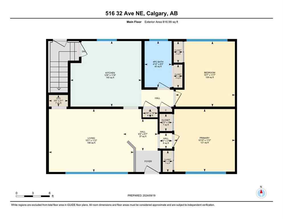 MLS® A2255408 - 516 32 Avenue NE in Winston Heights/Mountview Calgary, Residential