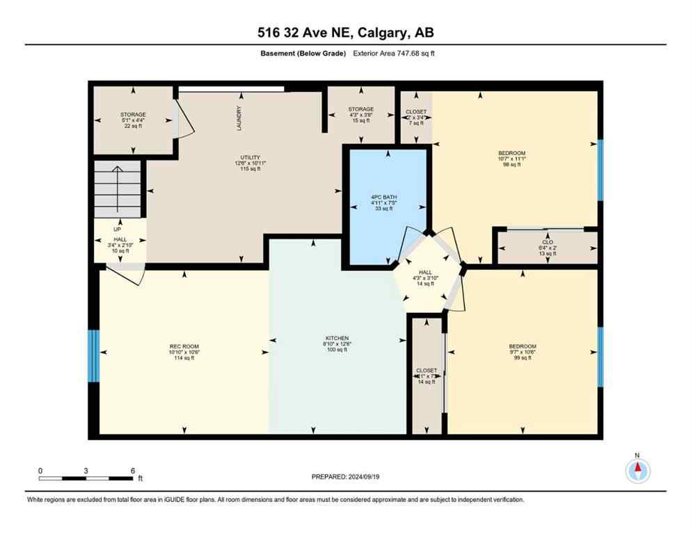 MLS® A2255408 - 516 32 Avenue NE in Winston Heights/Mountview Calgary, Residential