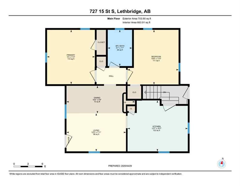 MLS® A2255494 - 727 15 Street S in Victoria Park Lethbridge, Residential