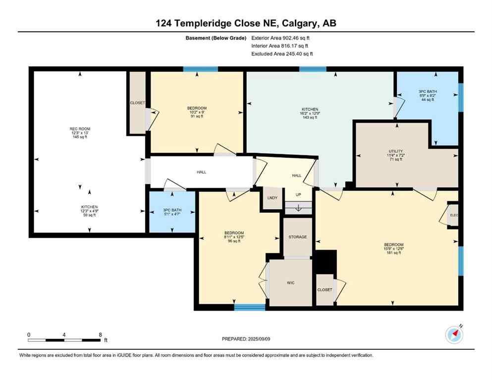 MLS® A2255595 - 124 Templeridge Close NE in Temple Calgary, Residential