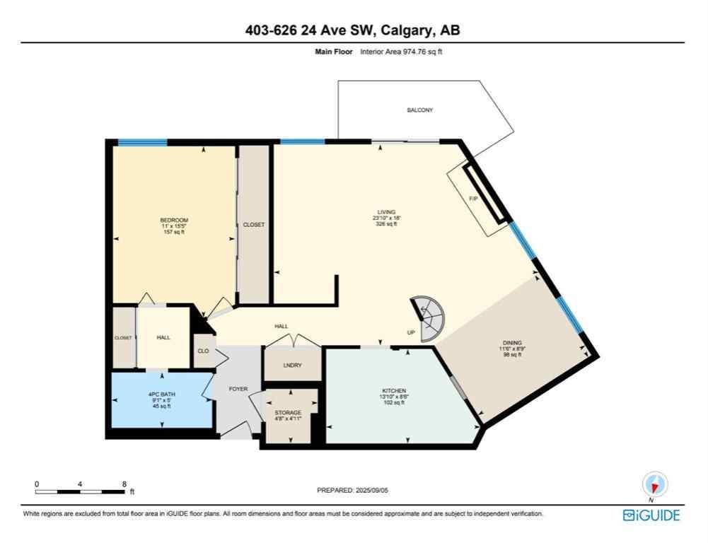 MLS® A2255622 - Unit #403 626 24 Avenue SW in Cliff Bungalow Calgary, Residential