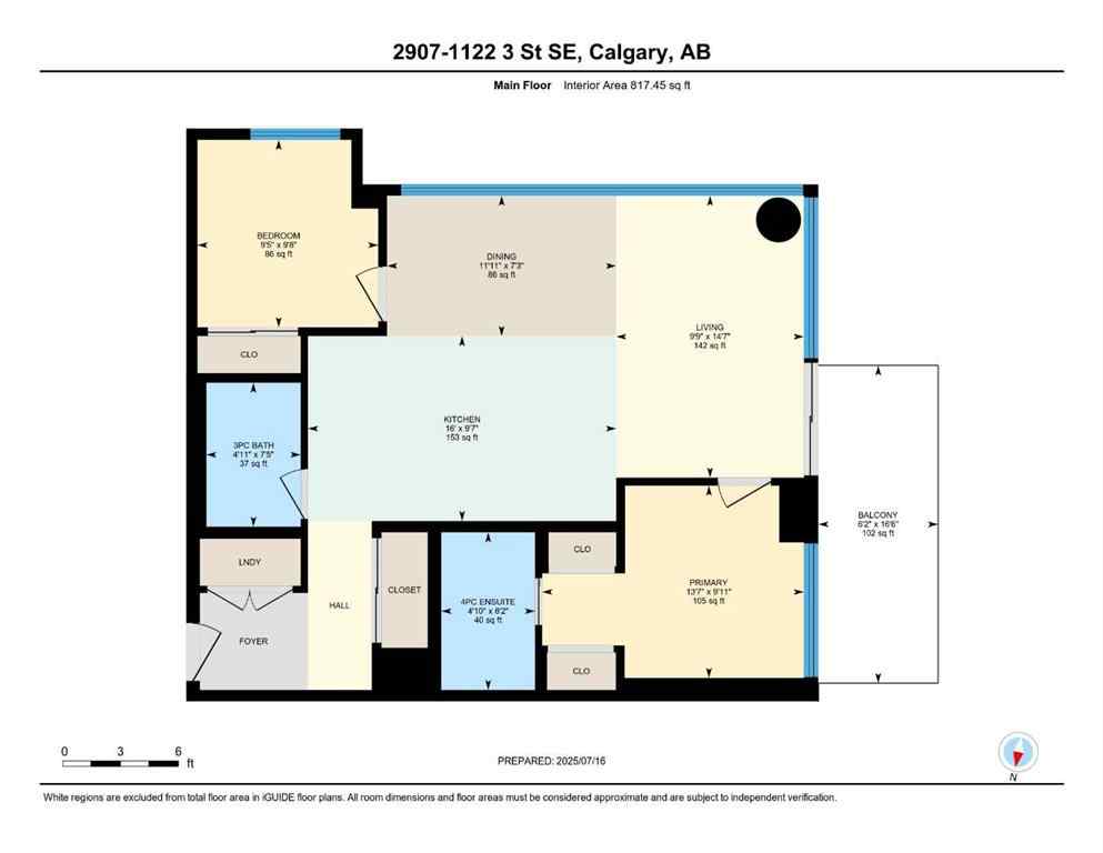 MLS® A2255681 - Unit #2907 1122 3 Street SE in Beltline Calgary, Residential