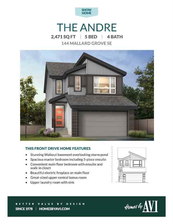 MLS® A2255684 - 144 Mallard Grove SE in Rangeview Calgary, Residential