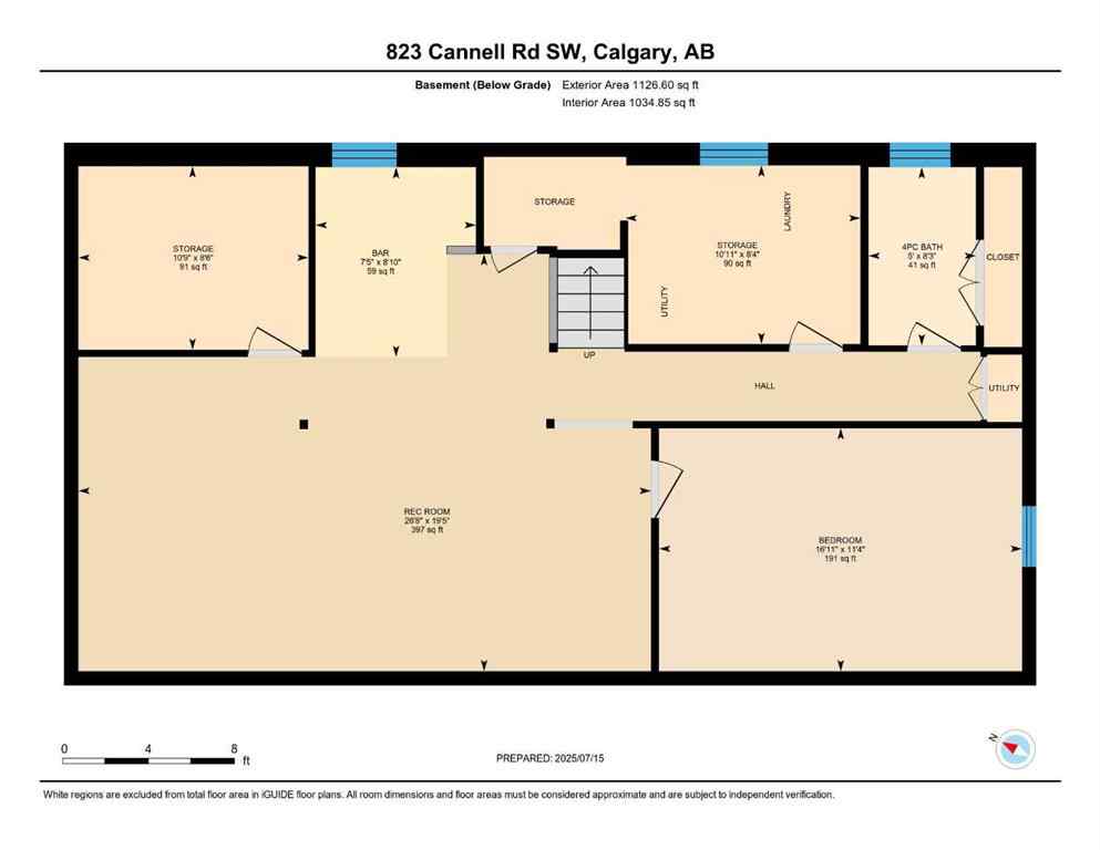 MLS® A2255815 - 823 Cannell Road SW in Canyon Meadows Calgary, Residential