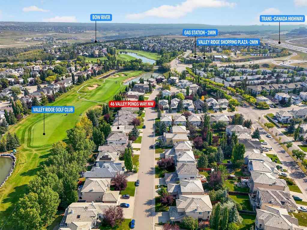 MLS® A2256087 - 46 Valley Ponds Way NW in Valley Ridge Calgary, Residential