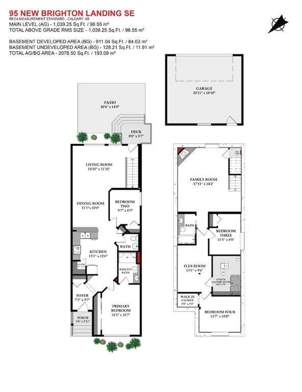 MLS® A2256113 - 95 New Brighton Landing SE in New Brighton Calgary, Residential