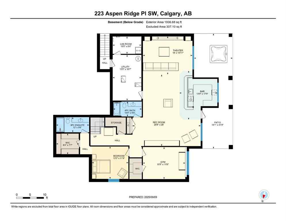 MLS® A2256166 - 223 Aspen Ridge Place SW in Aspen Woods Calgary, Residential