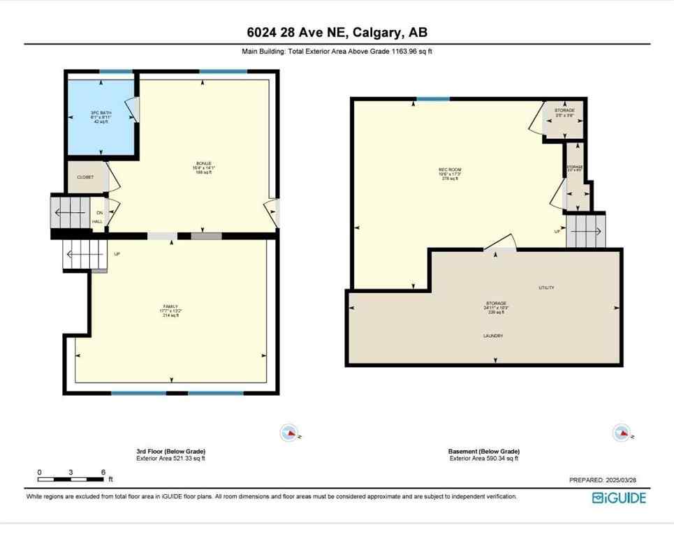 MLS® A2256201 - 6024 28 Avenue NE in Pineridge Calgary, Residential