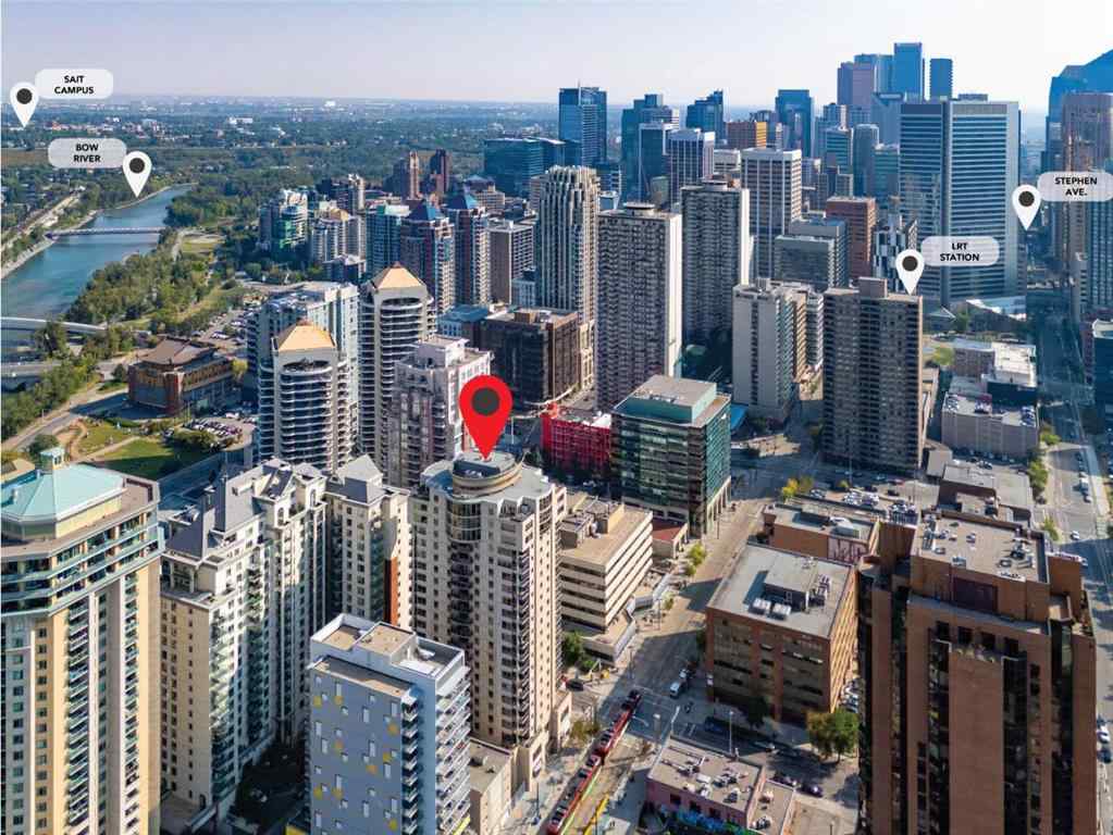 MLS® A2256219 - Unit #1204 683 10 Street SW in Downtown West End Calgary, Residential