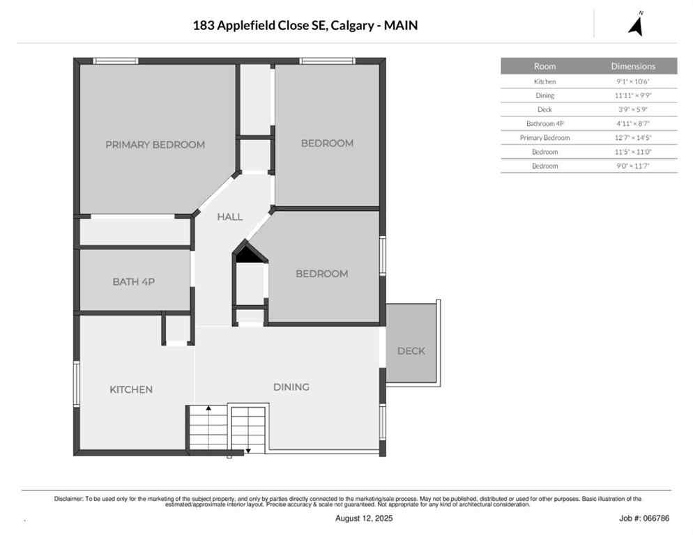 MLS® A2256221 - 183 Applefield Close SE in Applewood Park Calgary, Residential