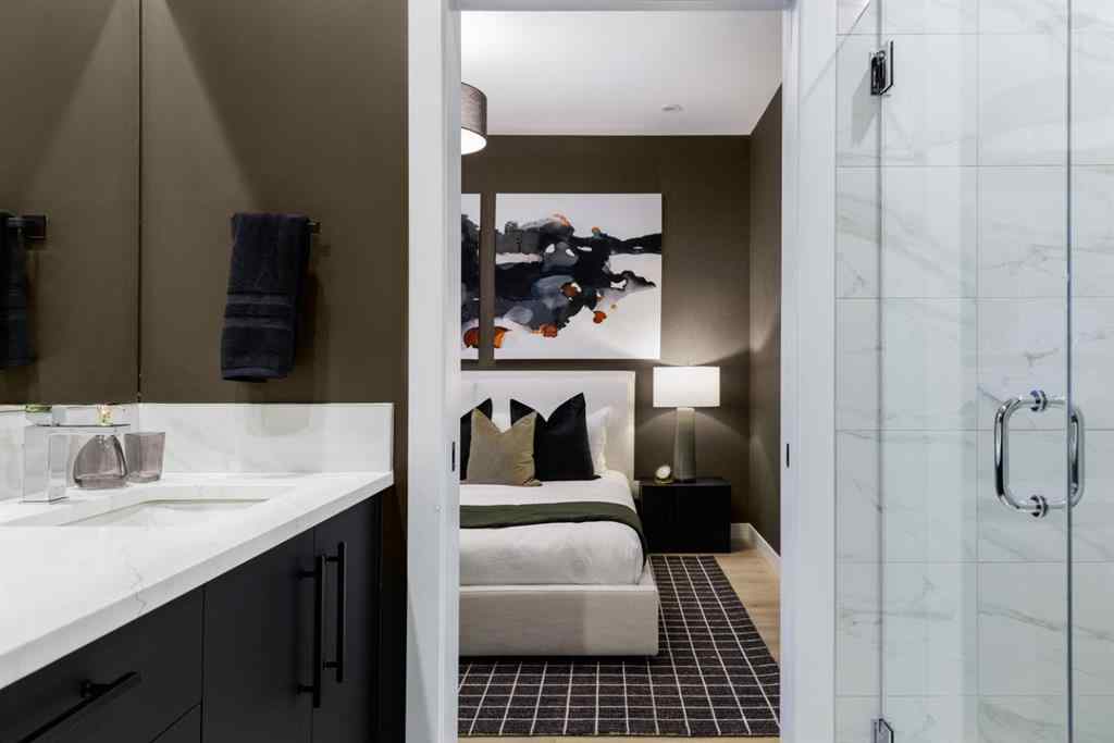 MLS® A2256252 - 8163 8 Avenue SW in West Springs Calgary, Residential
