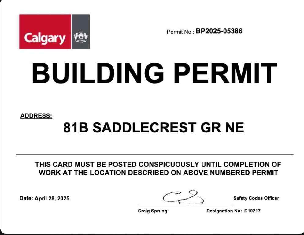 MLS® A2256352 - 81 Saddlecrest Green NE in Saddle Ridge Calgary, Residential