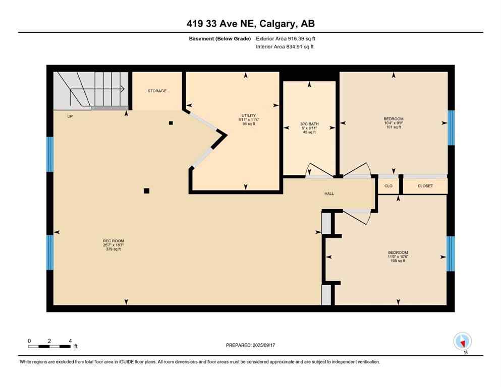 MLS® A2256402 - 419 33 Avenue NE in Winston Heights/Mountview Calgary, Residential