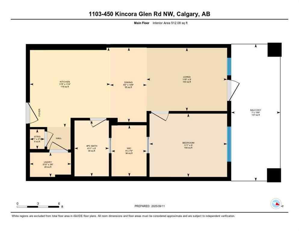 MLS® A2256474 - Unit #1103 450 Kincora Glen Road NW in Kincora Calgary, Residential
