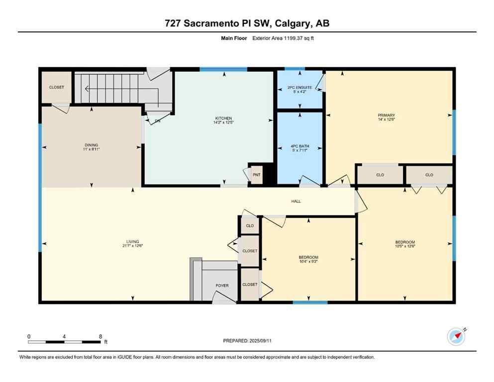 MLS® A2256481 - 727 Sacramento Place SW in Southwood Calgary, Residential