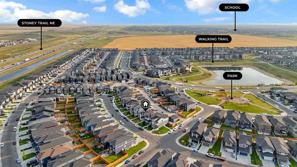 MLS® A2256544 - 83 Corner Meadows Grove NE in Cornerstone Calgary, Residential