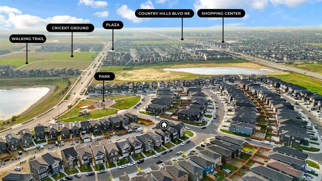 MLS® A2256544 - 83 Corner Meadows Grove NE in Cornerstone Calgary, Residential