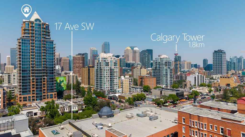 MLS® A2256560 - Unit #808 817 15 Avenue SW in Beltline Calgary, Residential