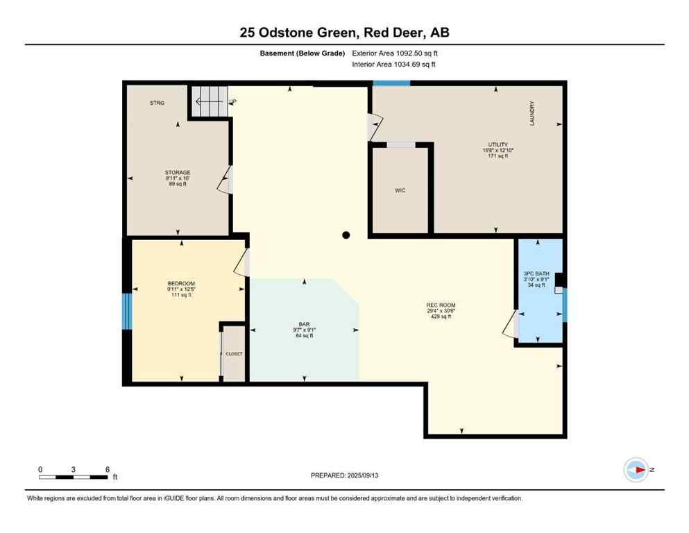 MLS® A2256637 - 25 Odstone Green  in Oriole Park Red Deer, Residential
